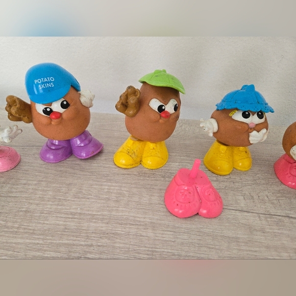Mr Potato Head Spud Kids Figures Vintage 1980 Lot of 6 Hasbro & Playskool Toys - Picture 3 of 8